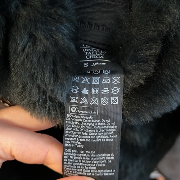 All Saints Serra Shearling Reversible Jacket - Picture 10 of 13